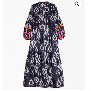 NWT Vilagallo Tammy Dress - Navy Ikat